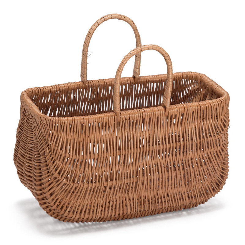 Breakwater Bay Wicker Shopping Basket Wayfair.co.uk